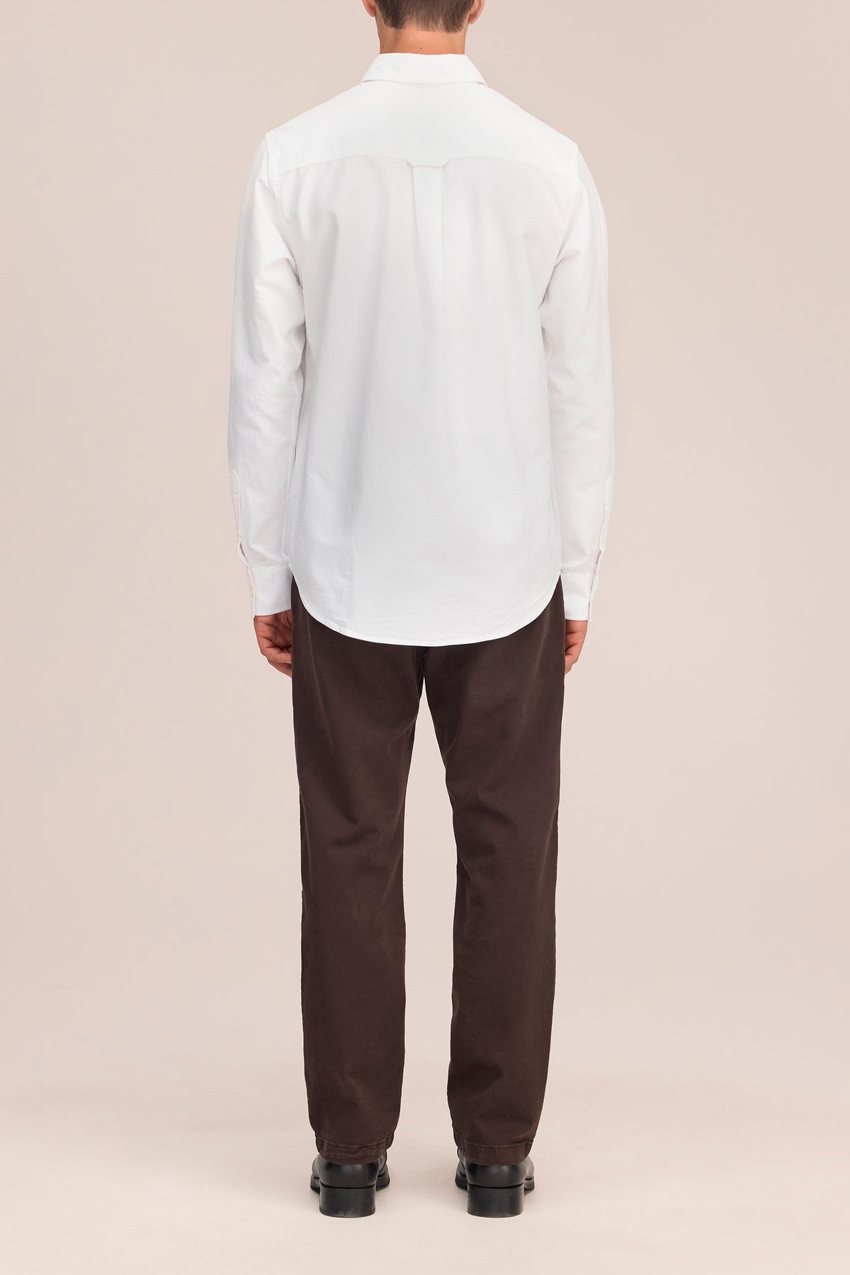 NN.07 Colby Button Down Logo Oxford Shirt 5910 - White