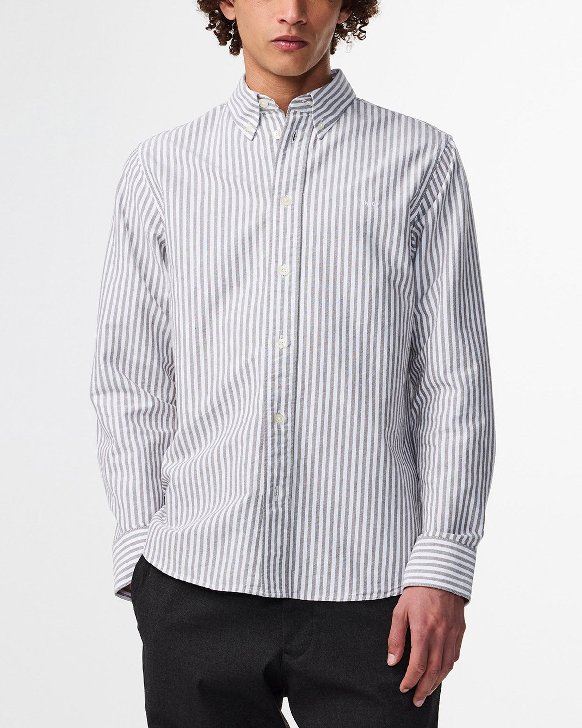 NN07 Colby Logo Oxford Shirt 5910