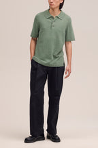 NN.07 Randy Bouclé Knit Polo 6690 - Sea Spray