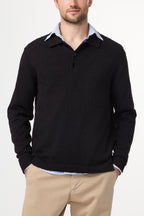 NN.07 Randy Long Sleeve Polo 6690 - Black