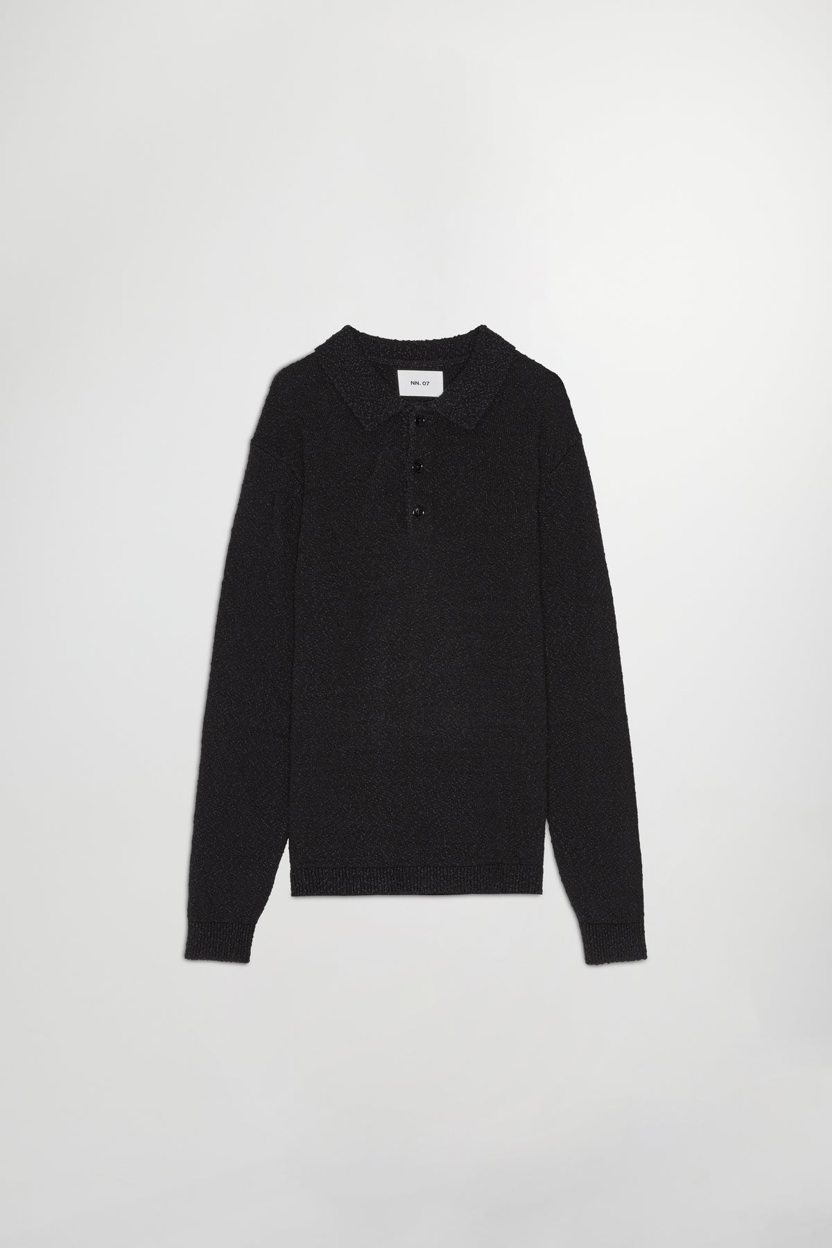 NN.07 Randy Long Sleeve Polo 6690 - Black