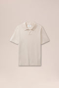 NN.07 Ryan Knitted Linen Polo - Oat