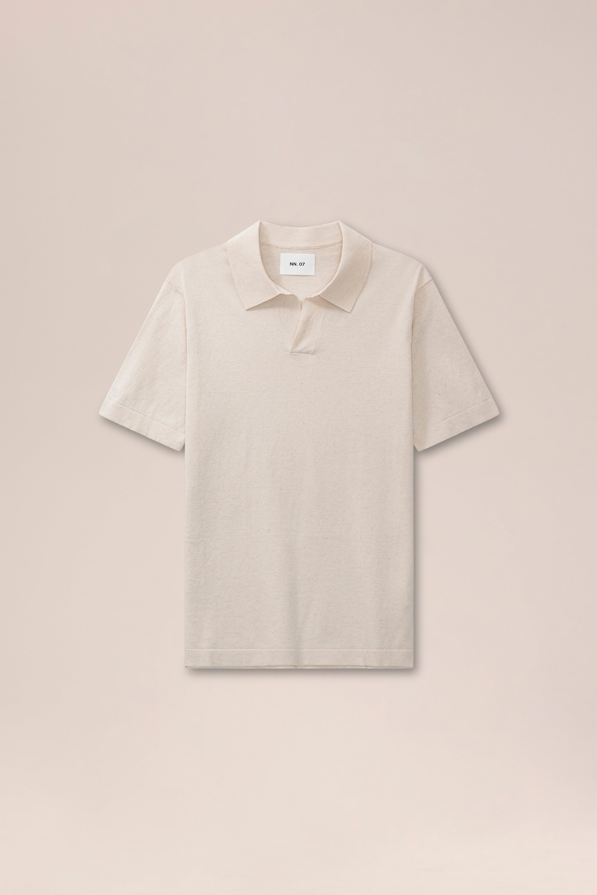 NN.07 Ryan Knitted Linen Polo - Oat
