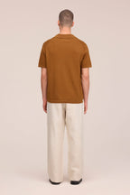 NN.07 Ryan Knitted Linen Polo 6311 - Cinnamon