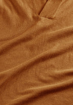 NN.07 Ryan Knitted Linen Polo 6311 - Cinnamon