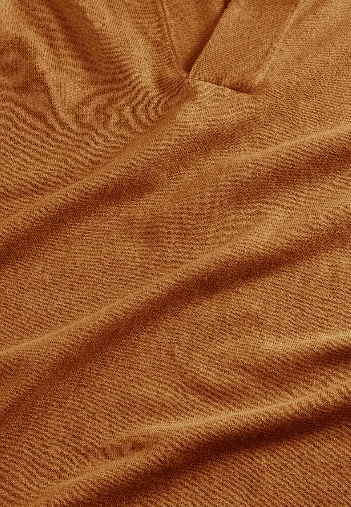 NN.07 Ryan Knitted Linen Polo 6311 - Cinnamon