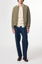 NN07 Kay Relaxed Cotton Navy Trouser 1080
