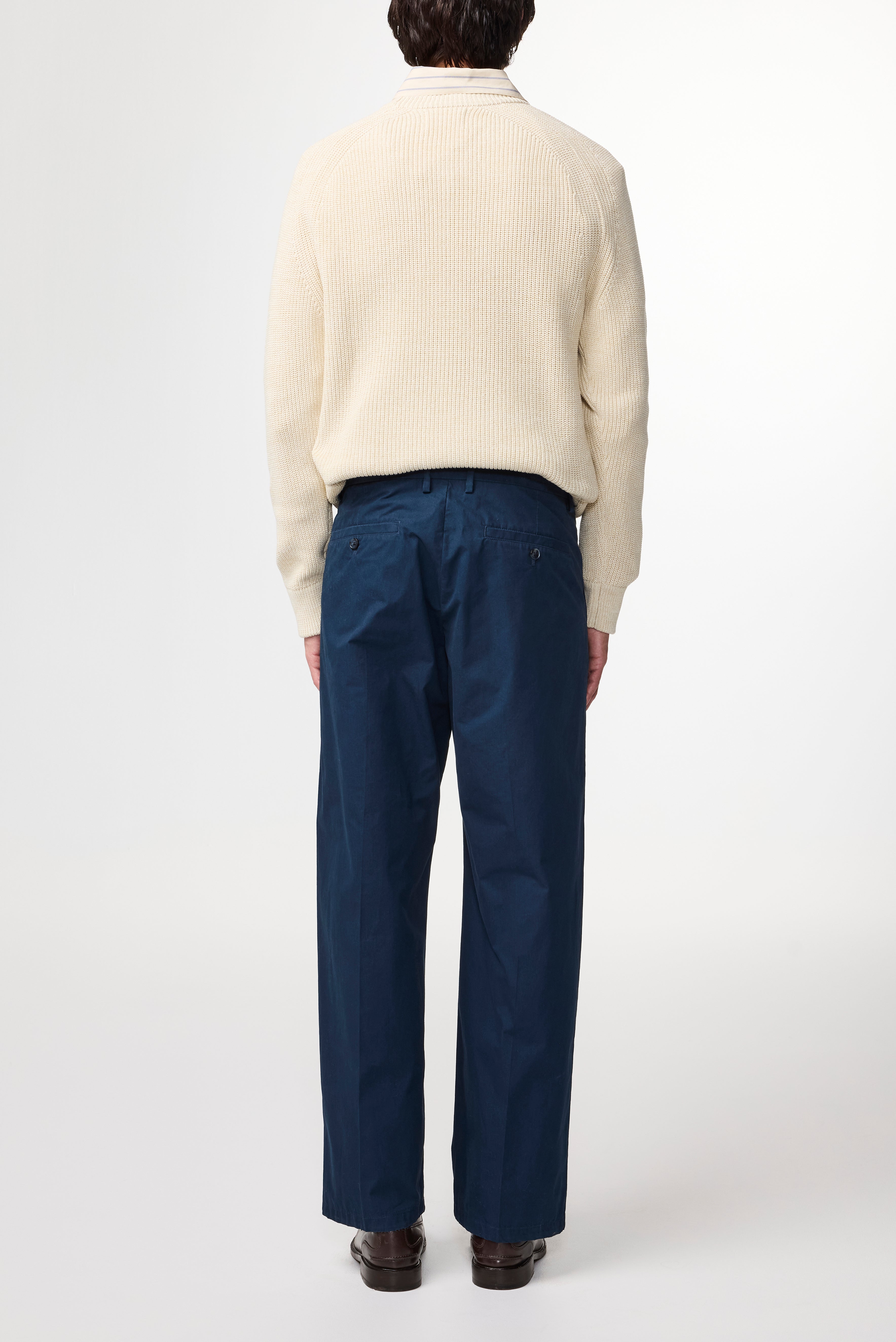 NN07 Kay Relaxed Cotton Navy Trouser 1080
