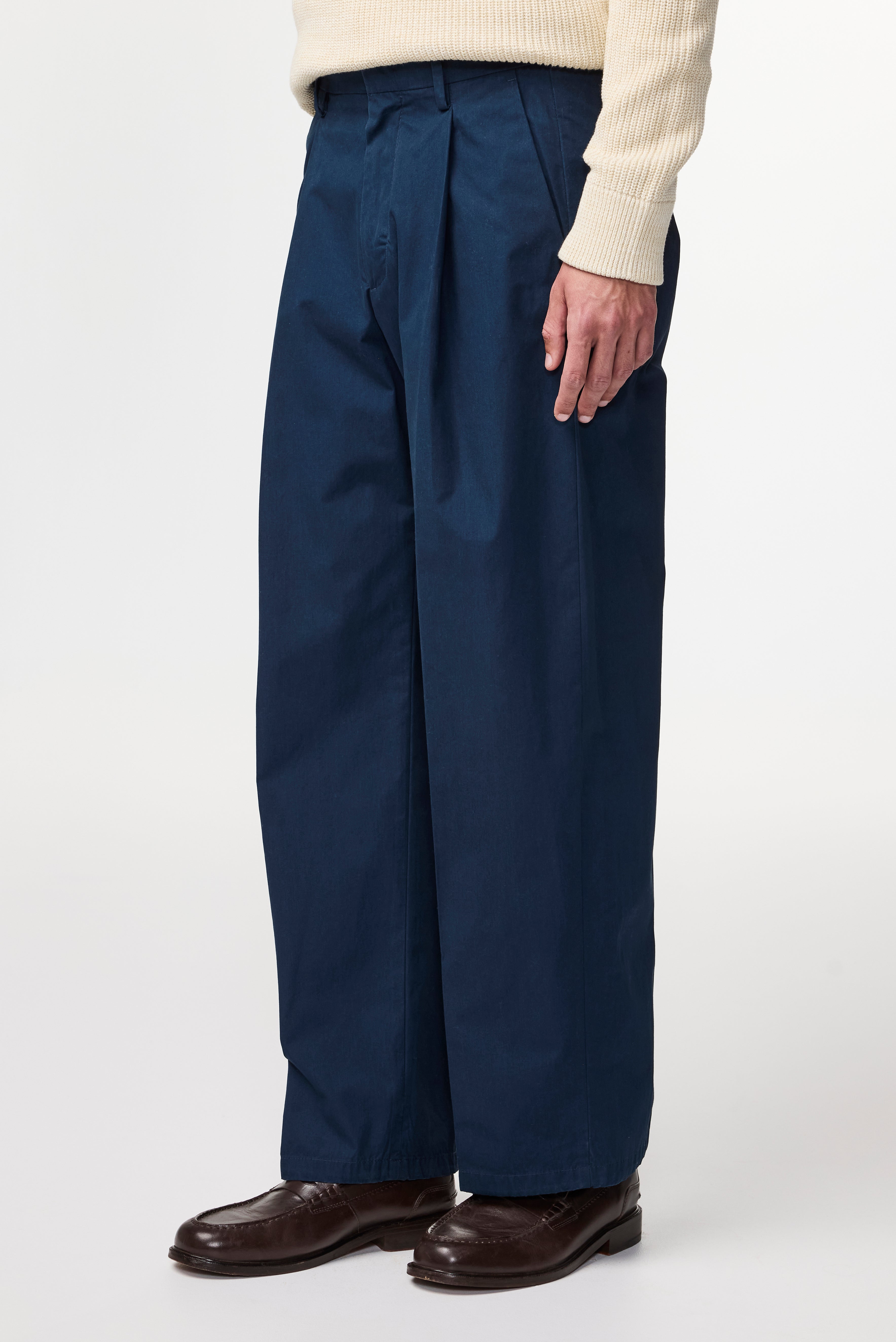 NN07 Kay Relaxed Cotton Navy Trouser 1080