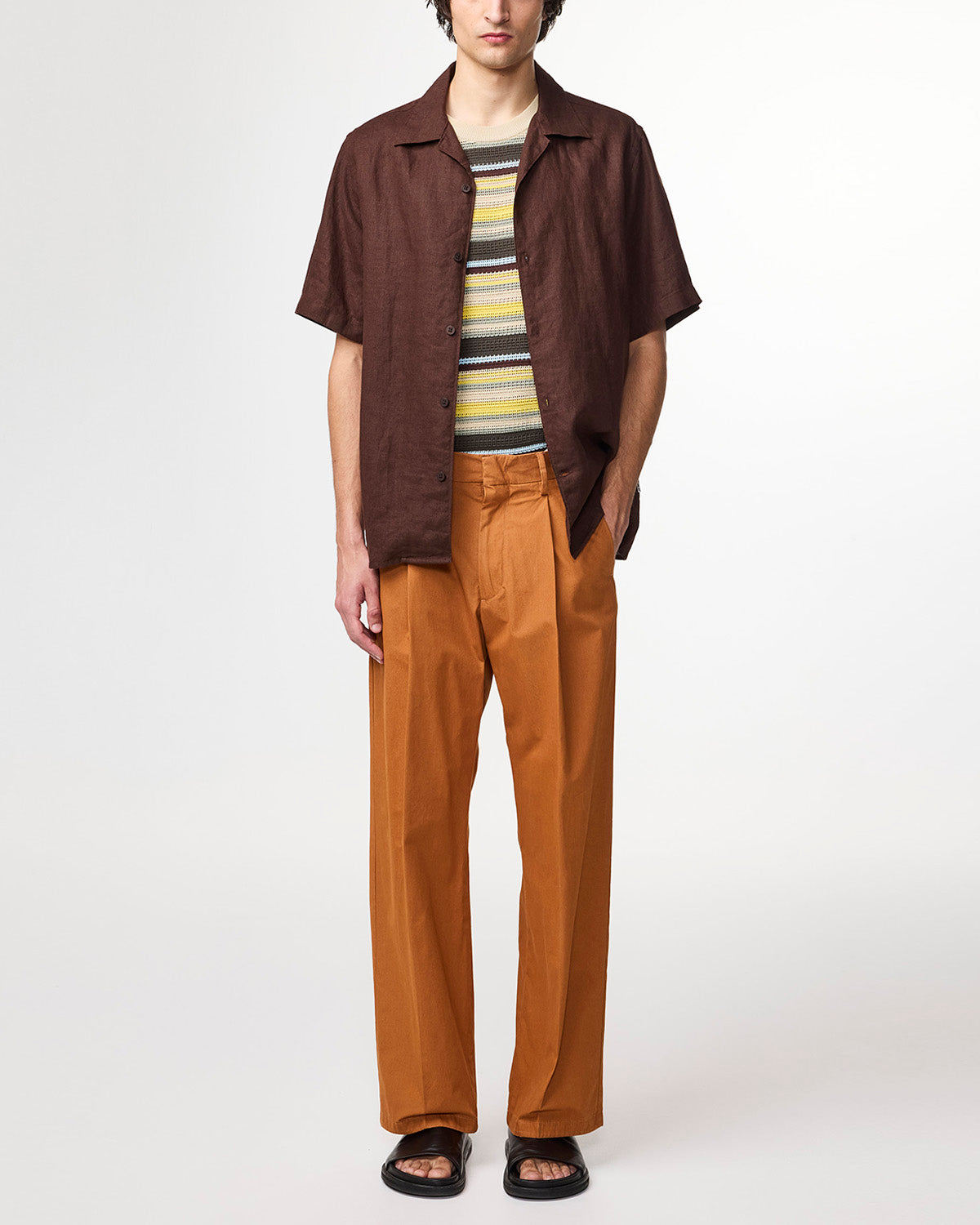 NN07 Kay Relaxed Cotton Caramel Trouser 1080