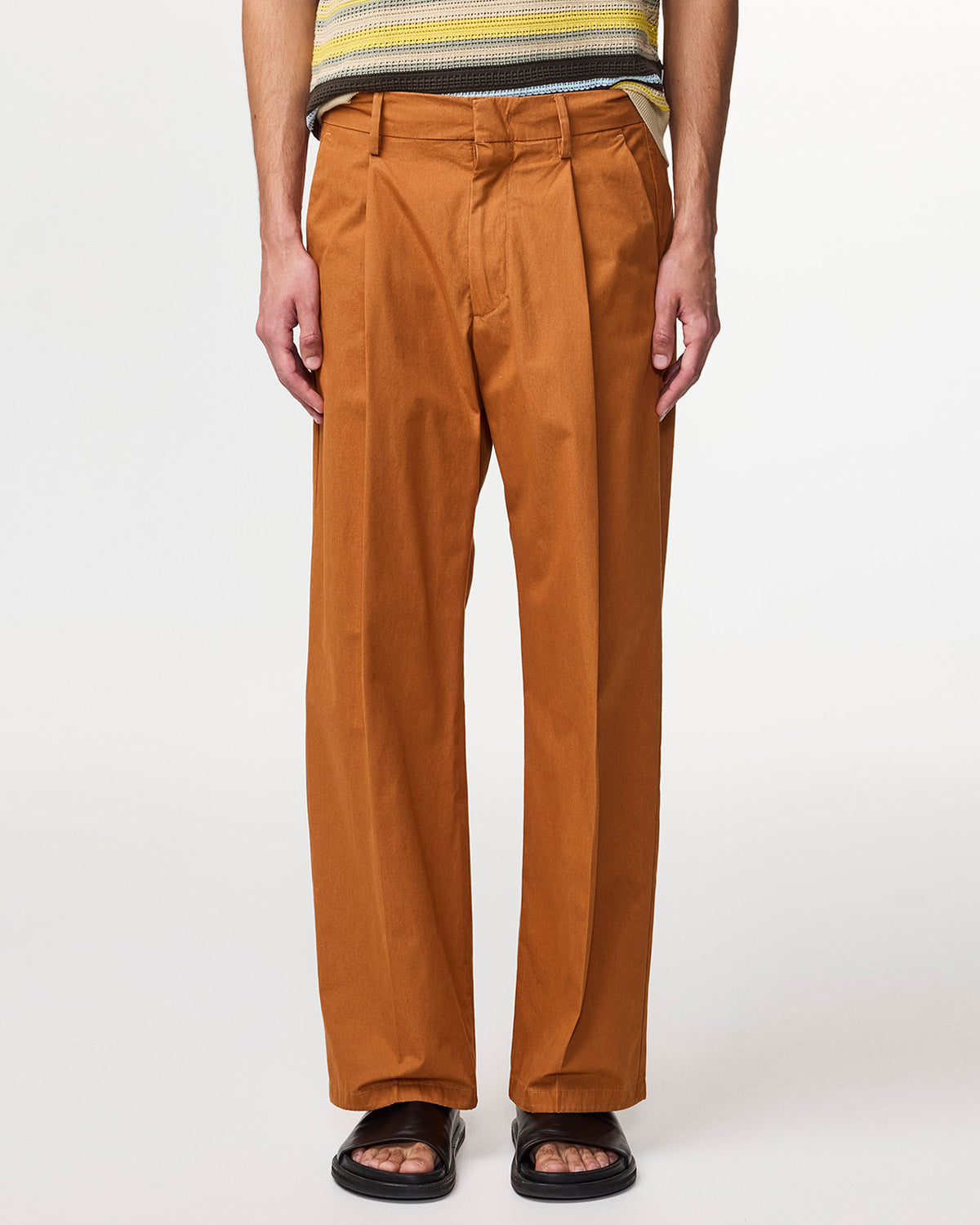 NN07 Kay Relaxed Cotton Caramel Trouser 1080