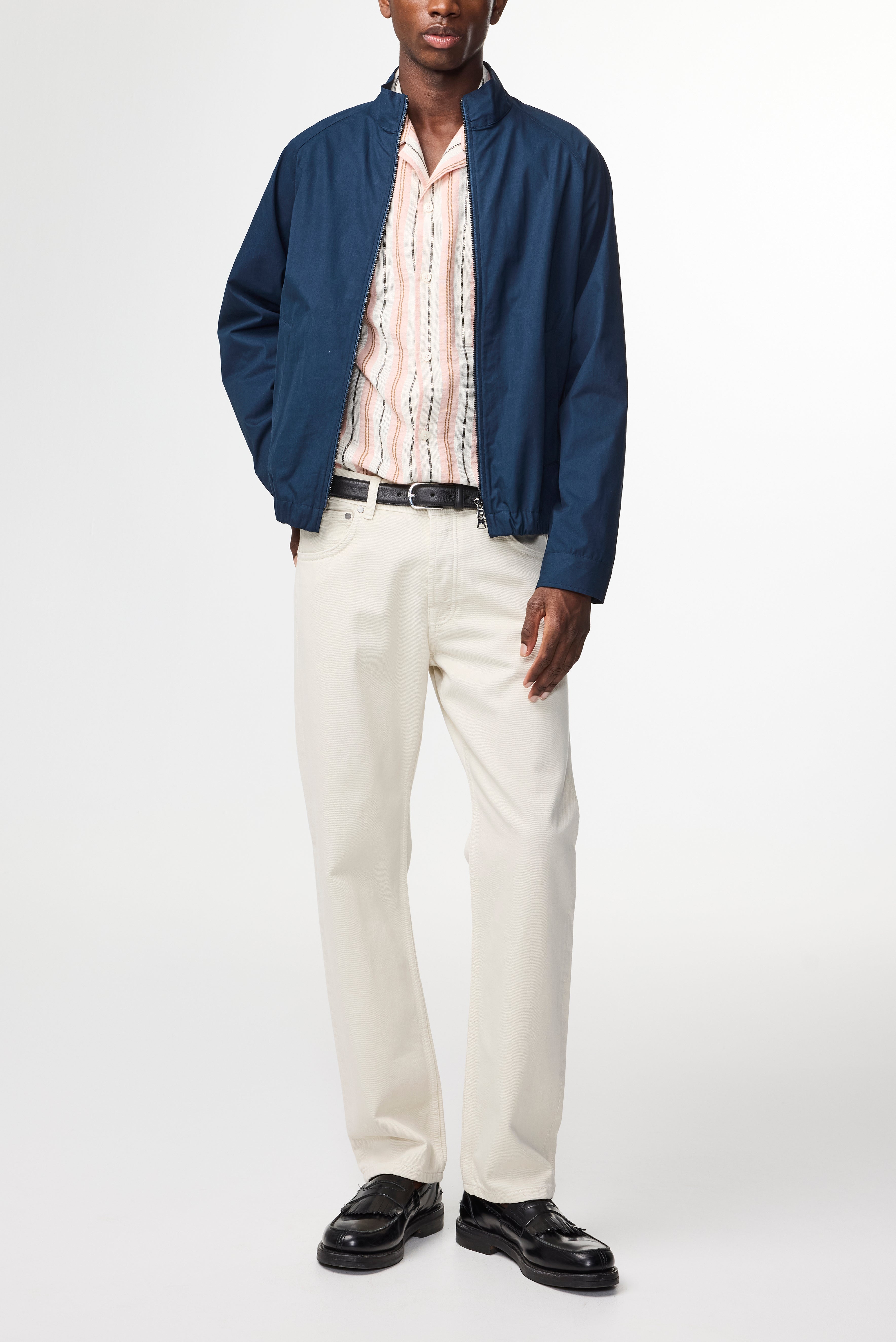 NN07 Dave Hybrid Jacket Navy 1080