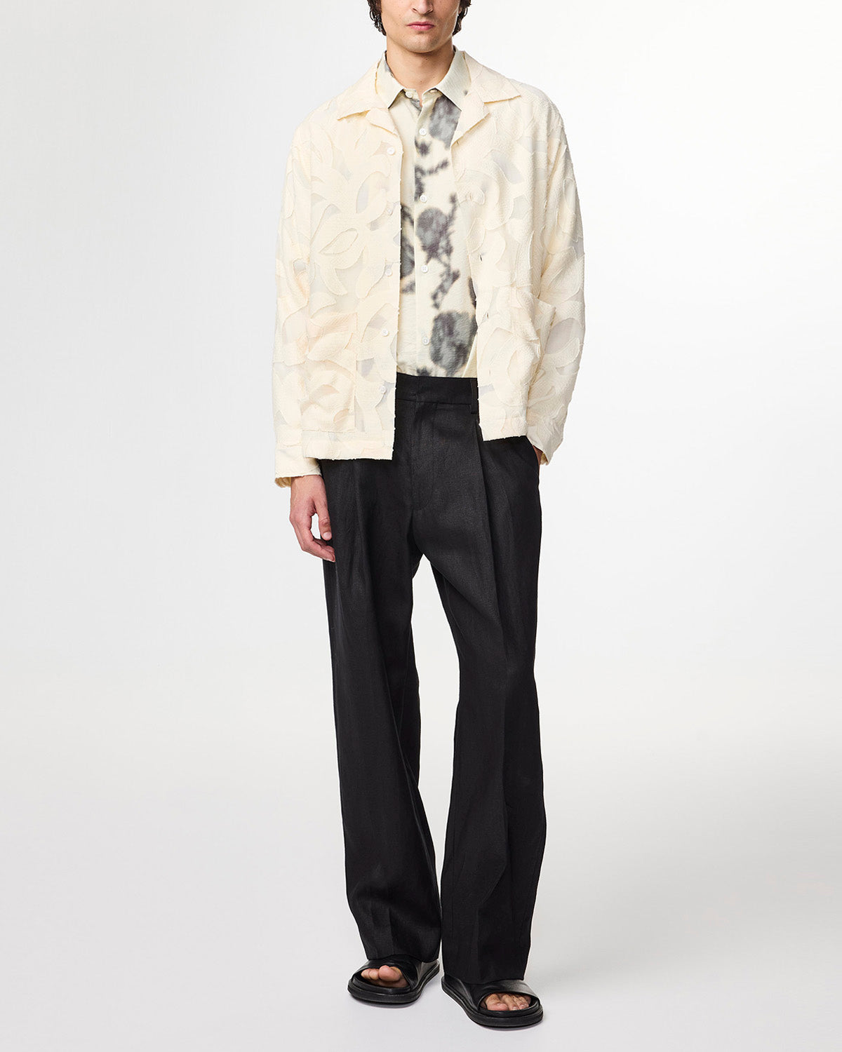 NN07 Kay Relaxed Linen Trouser 1454