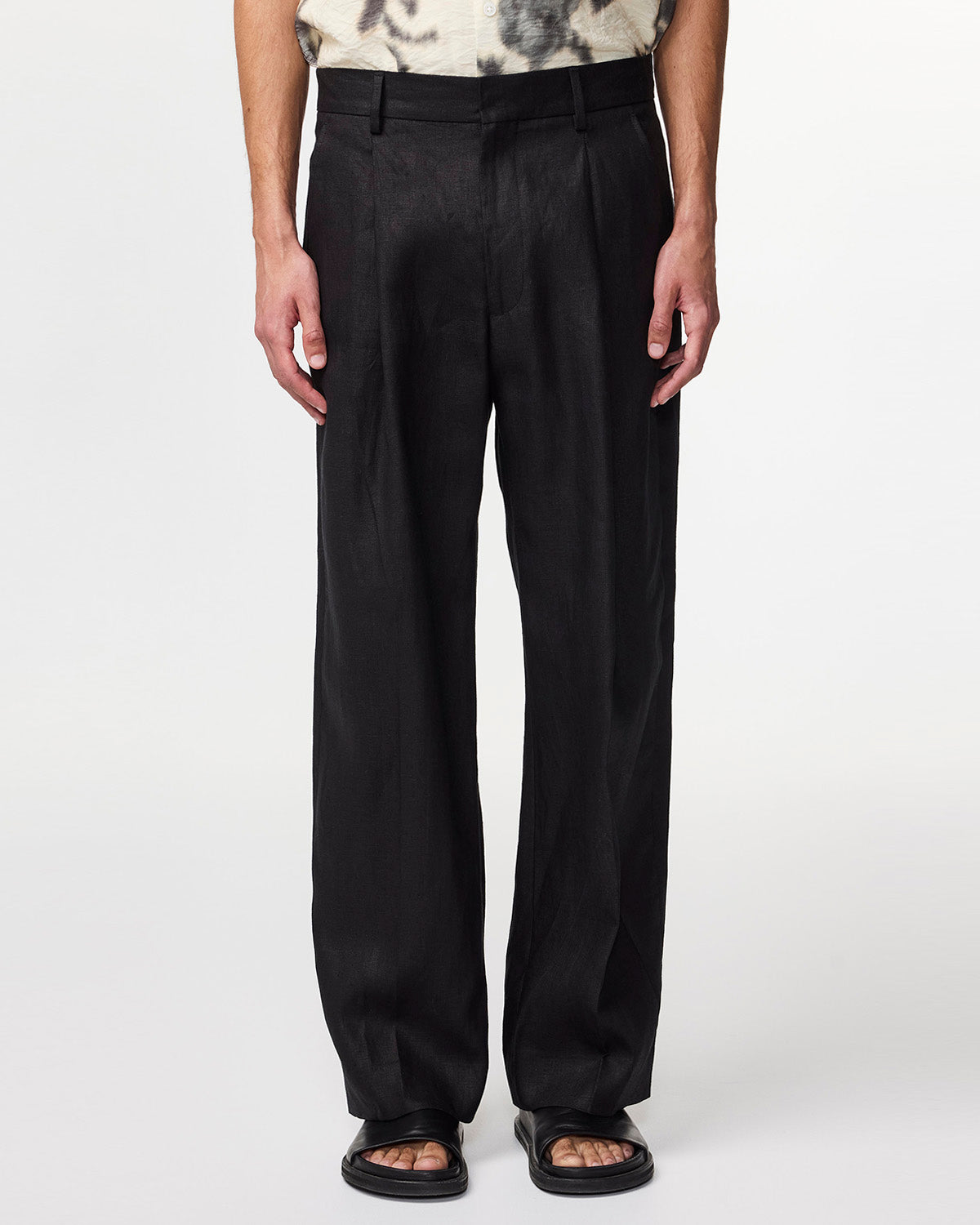 NN07 Kay Relaxed Linen Trouser 1454