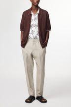 NN07 Billie Tapered Linen Trousers 1454