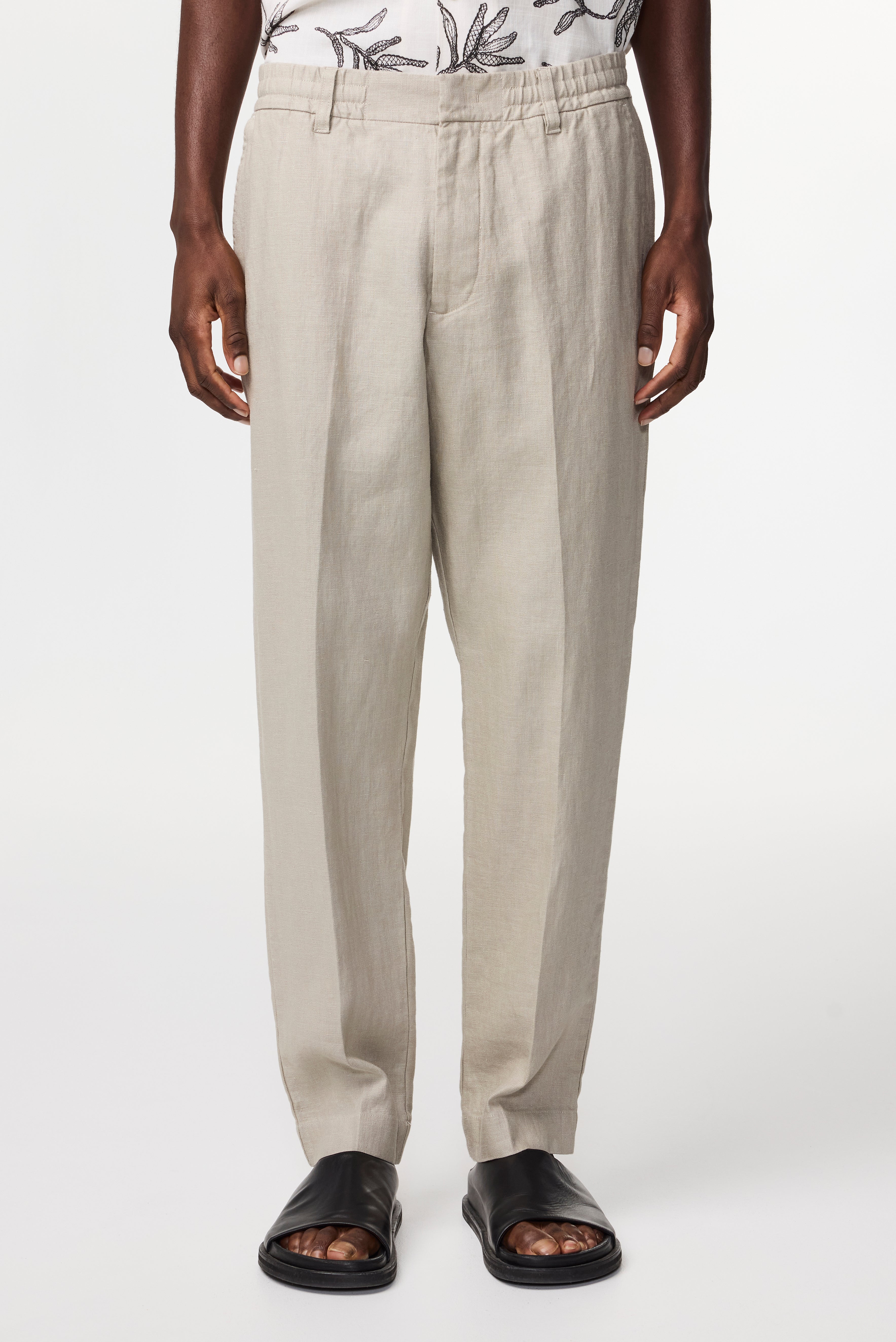 NN07 Billie Tapered Linen Trousers 1454