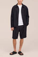 NN.07 Kay Pleated Linen Shorts 1454 - Black