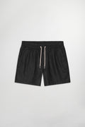 NN07 Gregor Drawstring Black Linen Shorts 1454