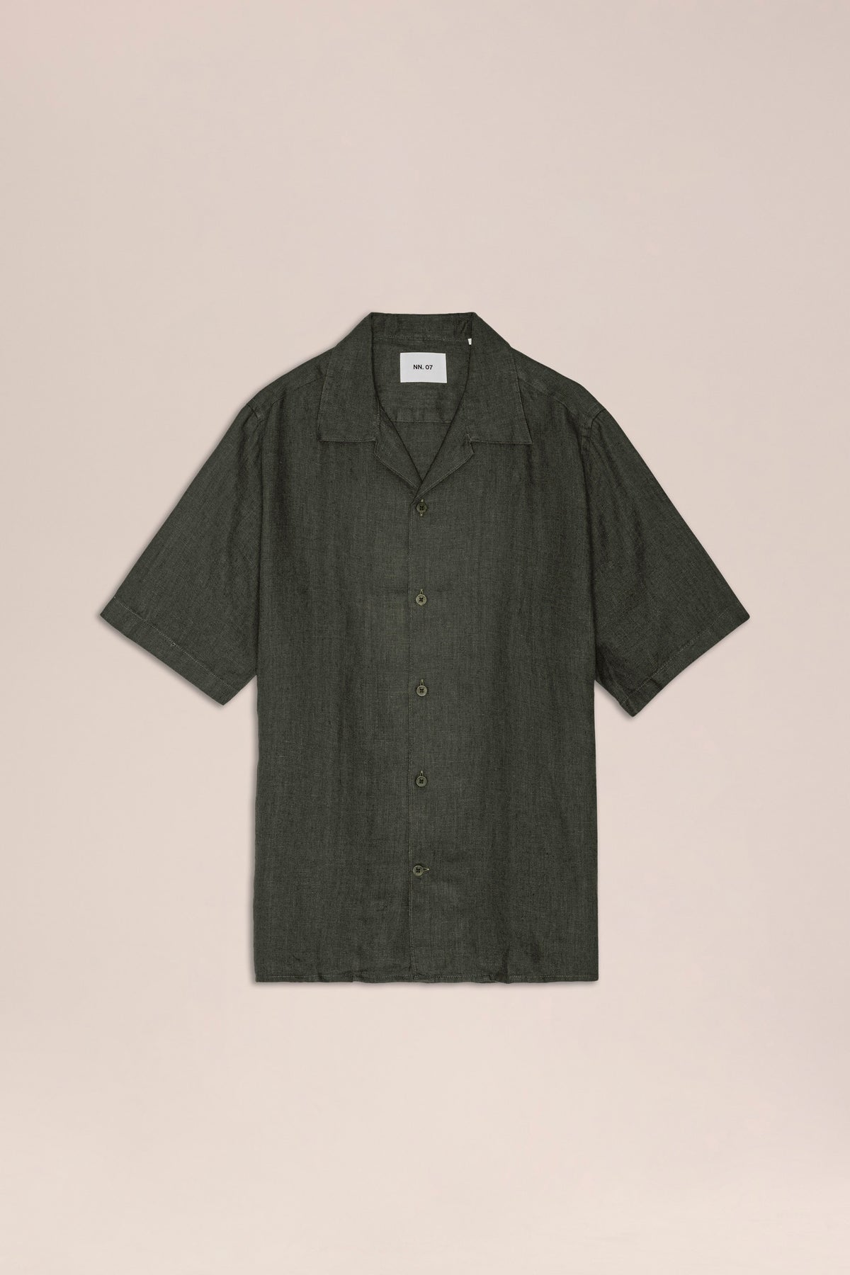 NN.07 Julio Linen Shirt 5708 - Dark Army