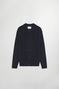 NN.07 Thor Long Sleeve Polo Cardigan 6584 - Deep Navy