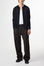 NN.07 Thor Long Sleeve Polo Cardigan 6584 - Deep Navy