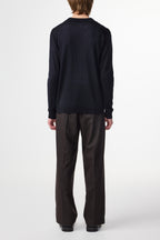 NN.07 Thor Long Sleeve Polo Cardigan 6584 - Deep Navy