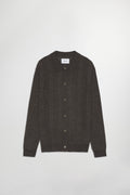 NN.07 Thor Long Sleeve Polo Cardigan 6584 - Demitasse