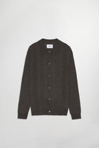 NN.07 Thor Long Sleeve Polo Cardigan 6584 - Demitasse