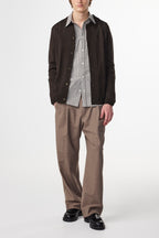 NN.07 Thor Long Sleeve Polo Cardigan 6584 - Demitasse