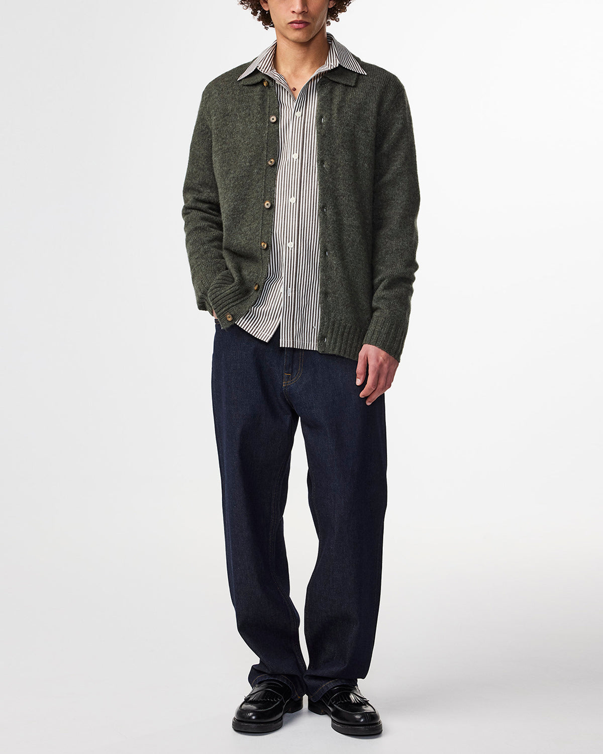 NN07 Lee Wool Polo Cardigan 6598