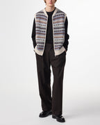 NN07 Robbie Fair Isle Zip Vest 60004