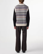 NN07 Robbie Fair Isle Zip Vest 60004