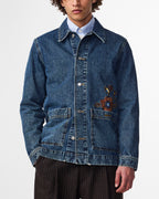 NN07 Ollie Embroided Denim Overshirt 1847