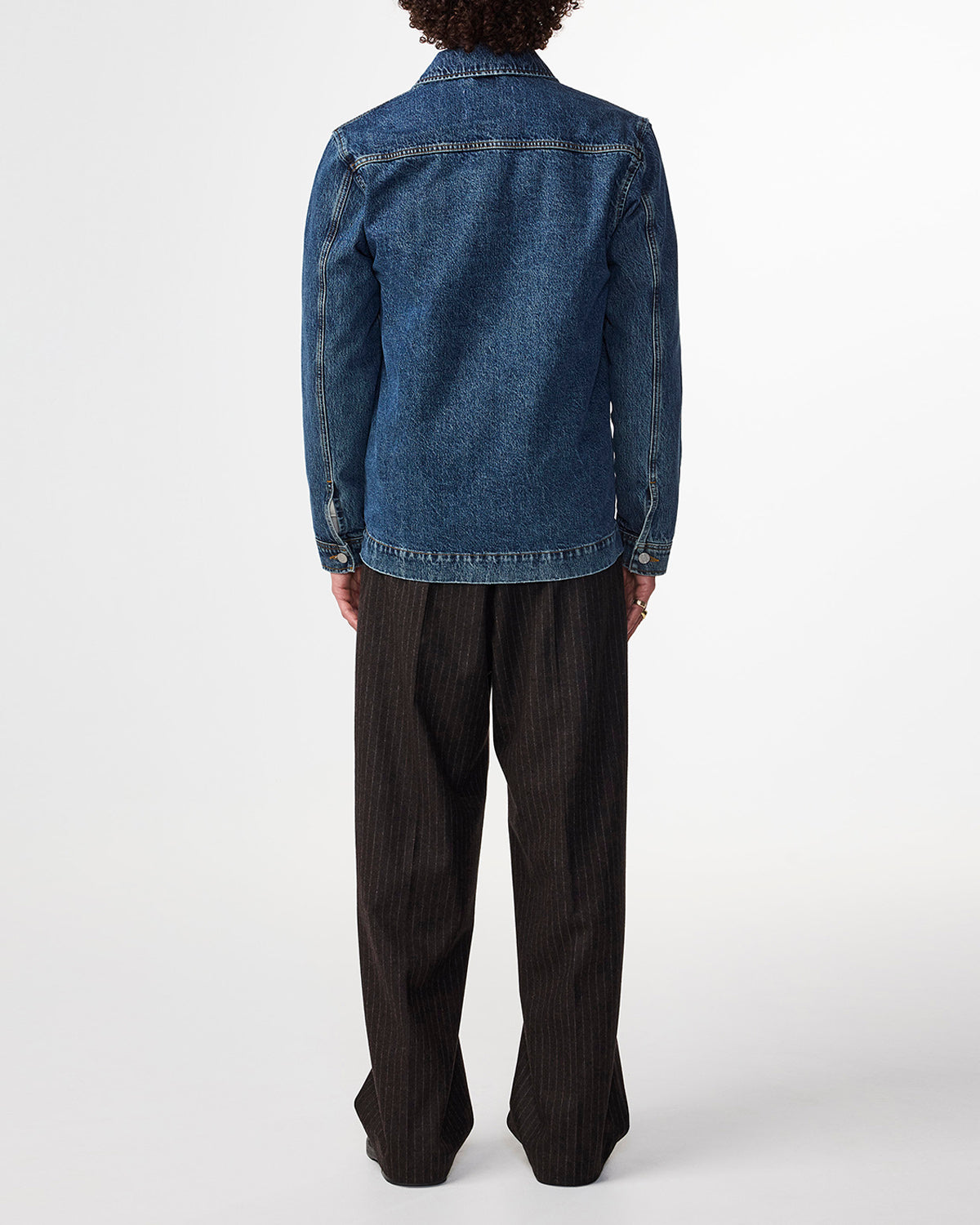 NN07 Ollie Embroided Denim Overshirt 1847