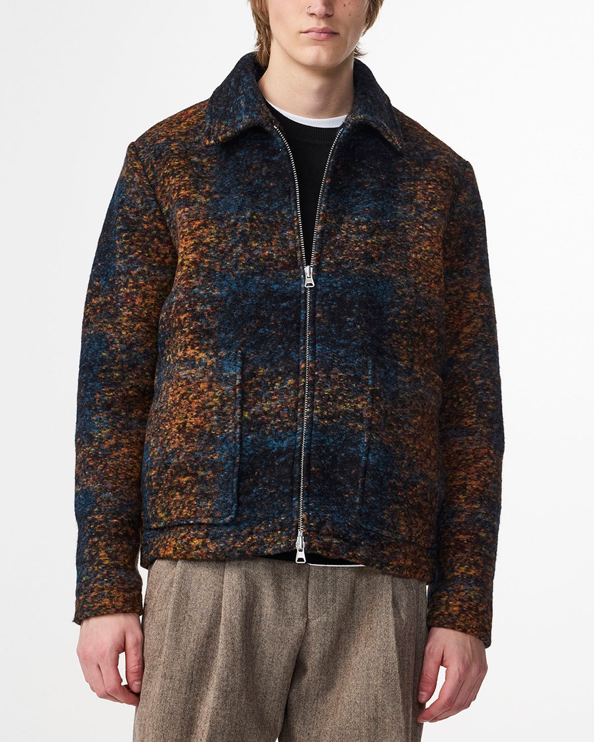 NN07 Gael Jacquard Wool Jacket 8267