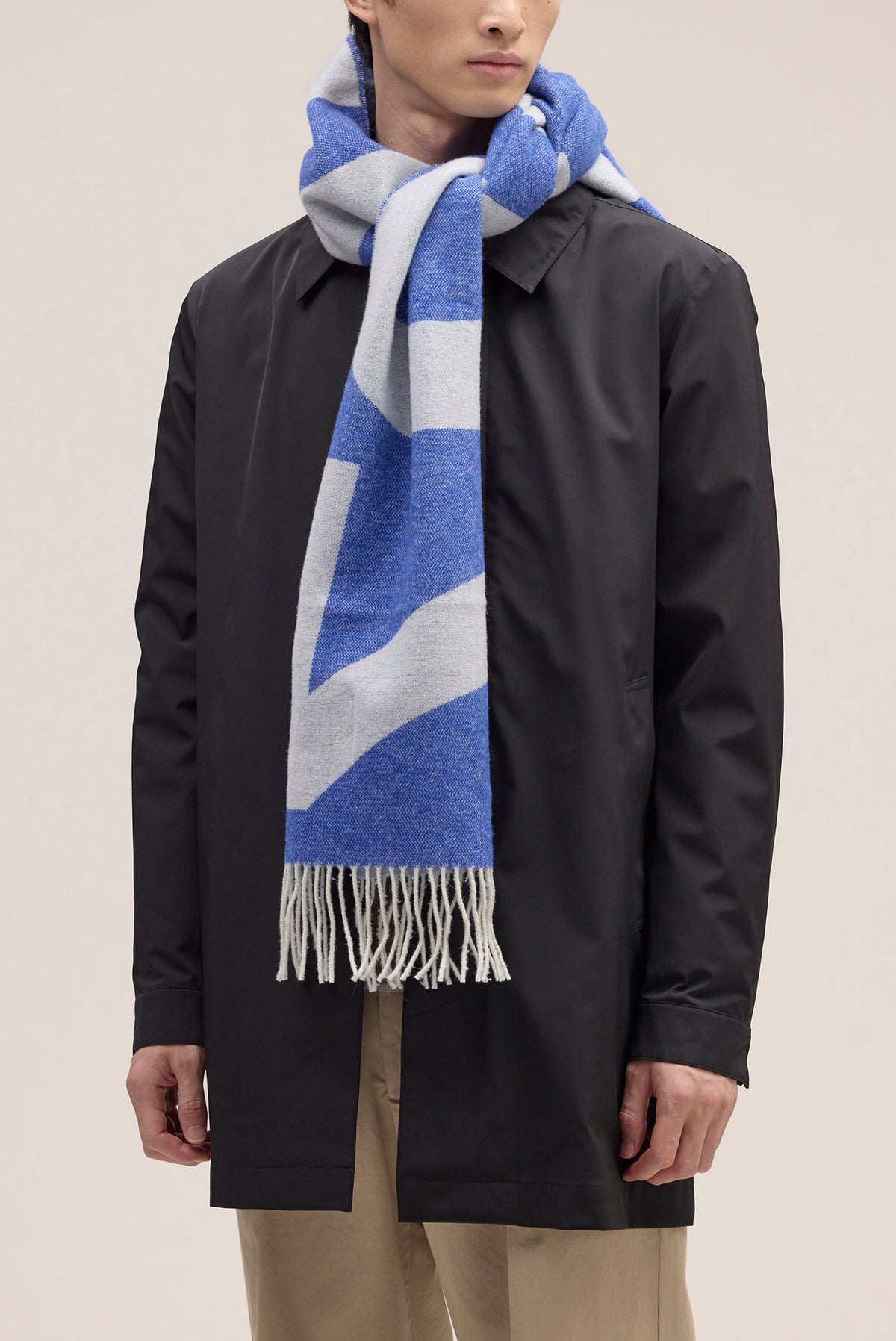 NN.07 Logo Scarf 9021 - Blue Multi