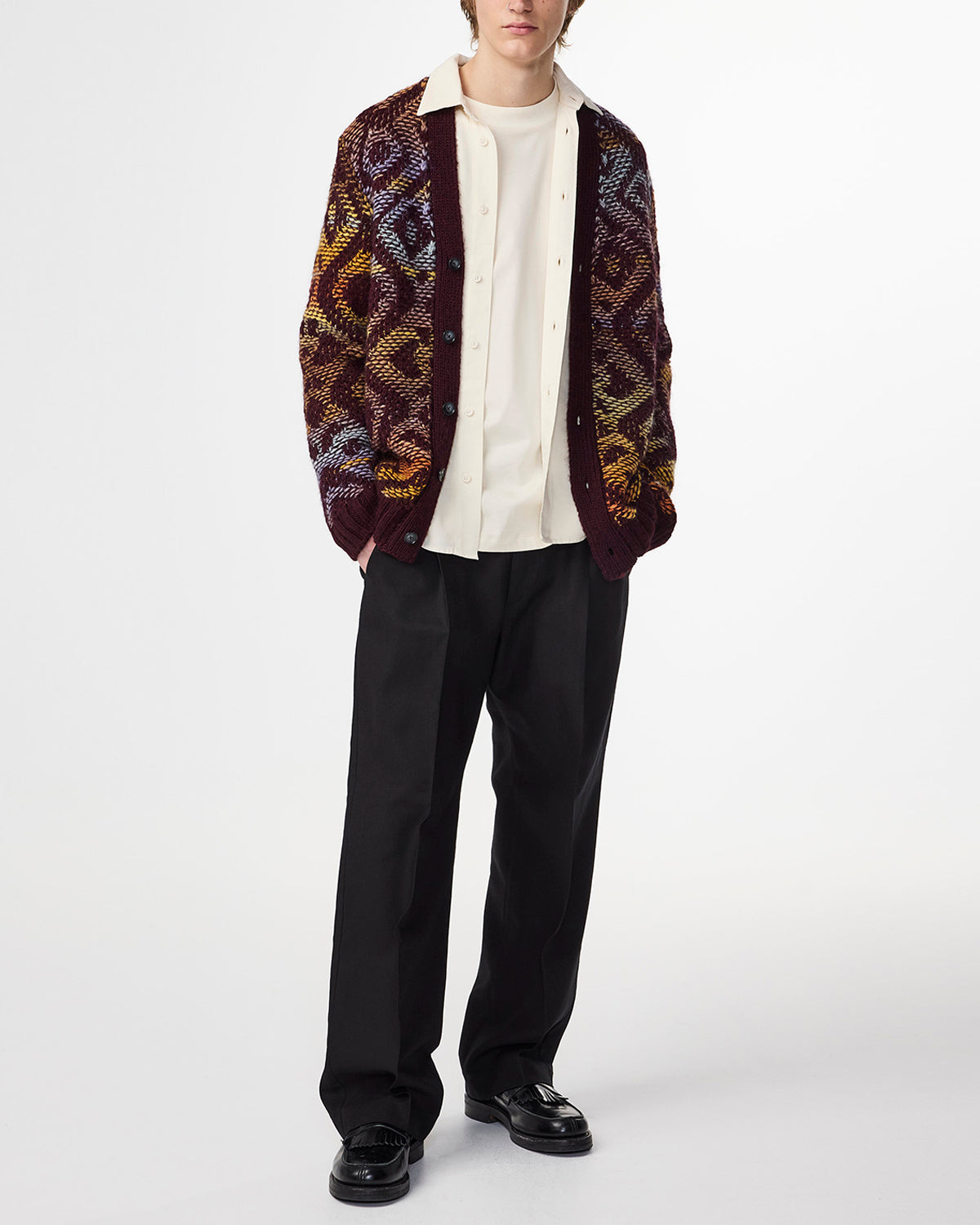 NN07 Viggo Alpaca Blend Cardigan 60023