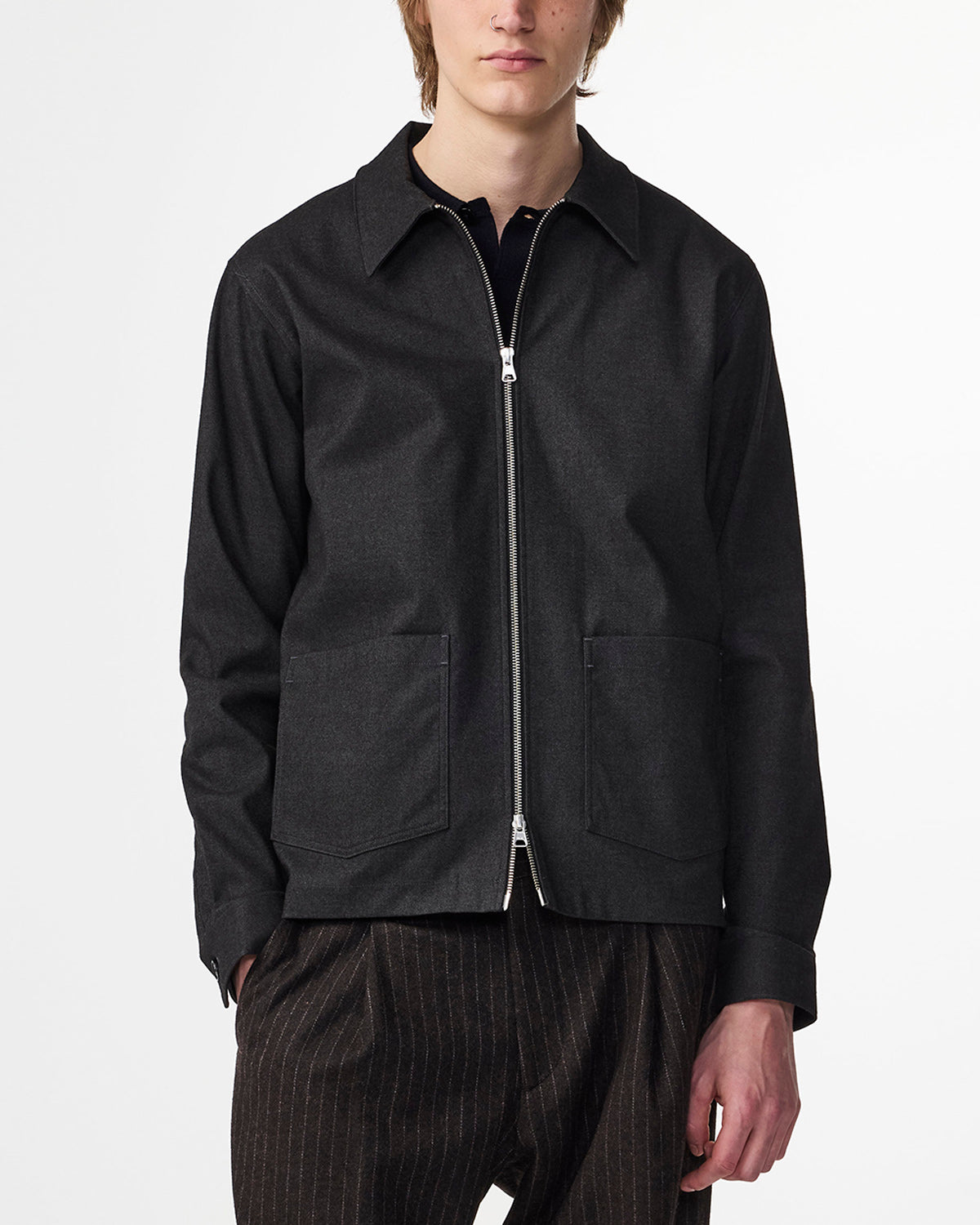 NN07 Virgil Zip Jacket Zip Jacket Black Multi 1067
