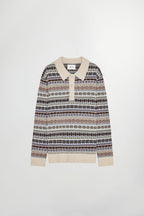 NN07 Robbie Fair Isle Knit Polo 60004