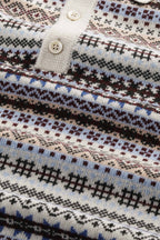 NN07 Robbie Fair Isle Knit Polo 60004