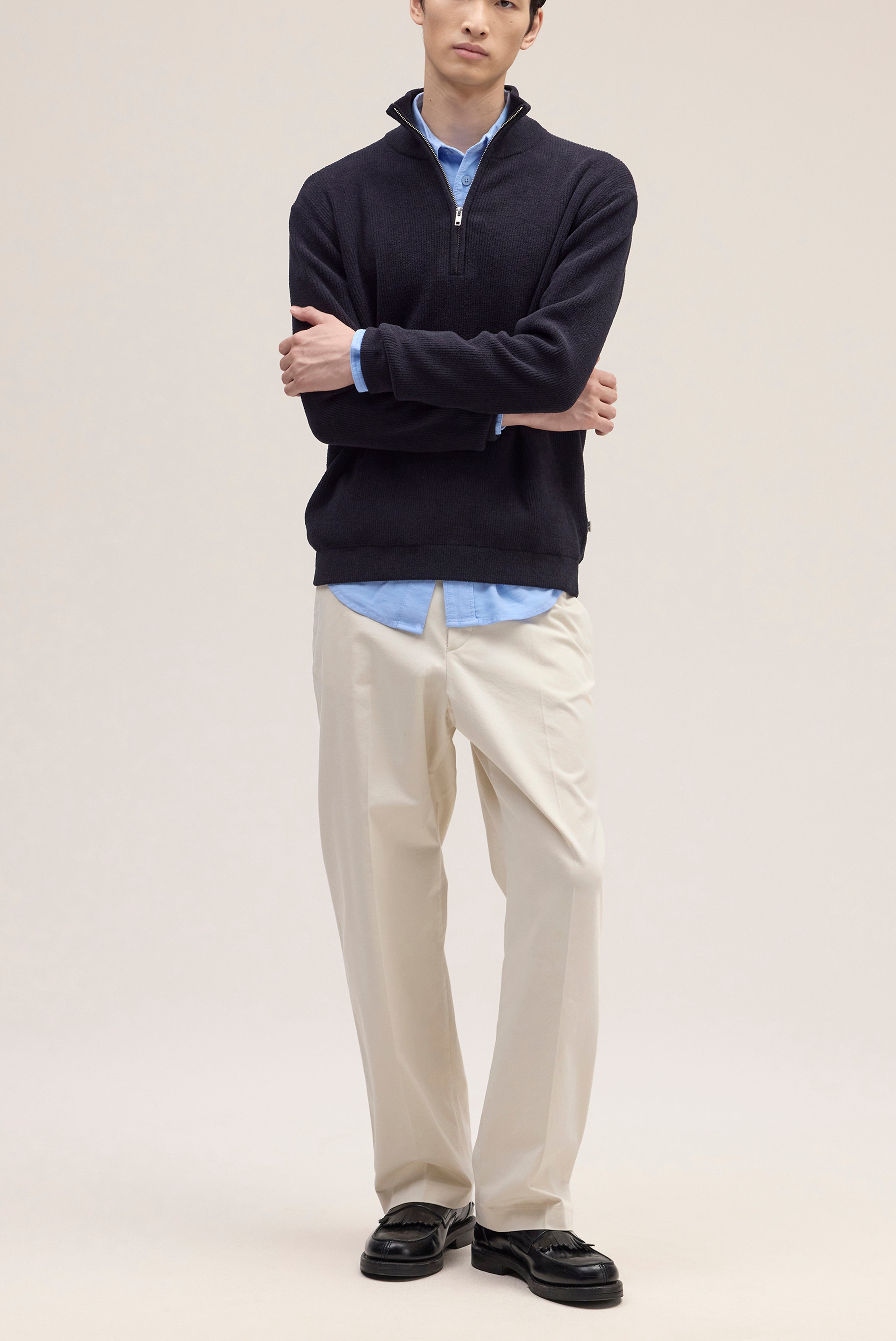 NN07 Danny Half Zip Sweater 6429