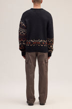 NN07 Emil Fair Isle Wool Blend Sweater 60032