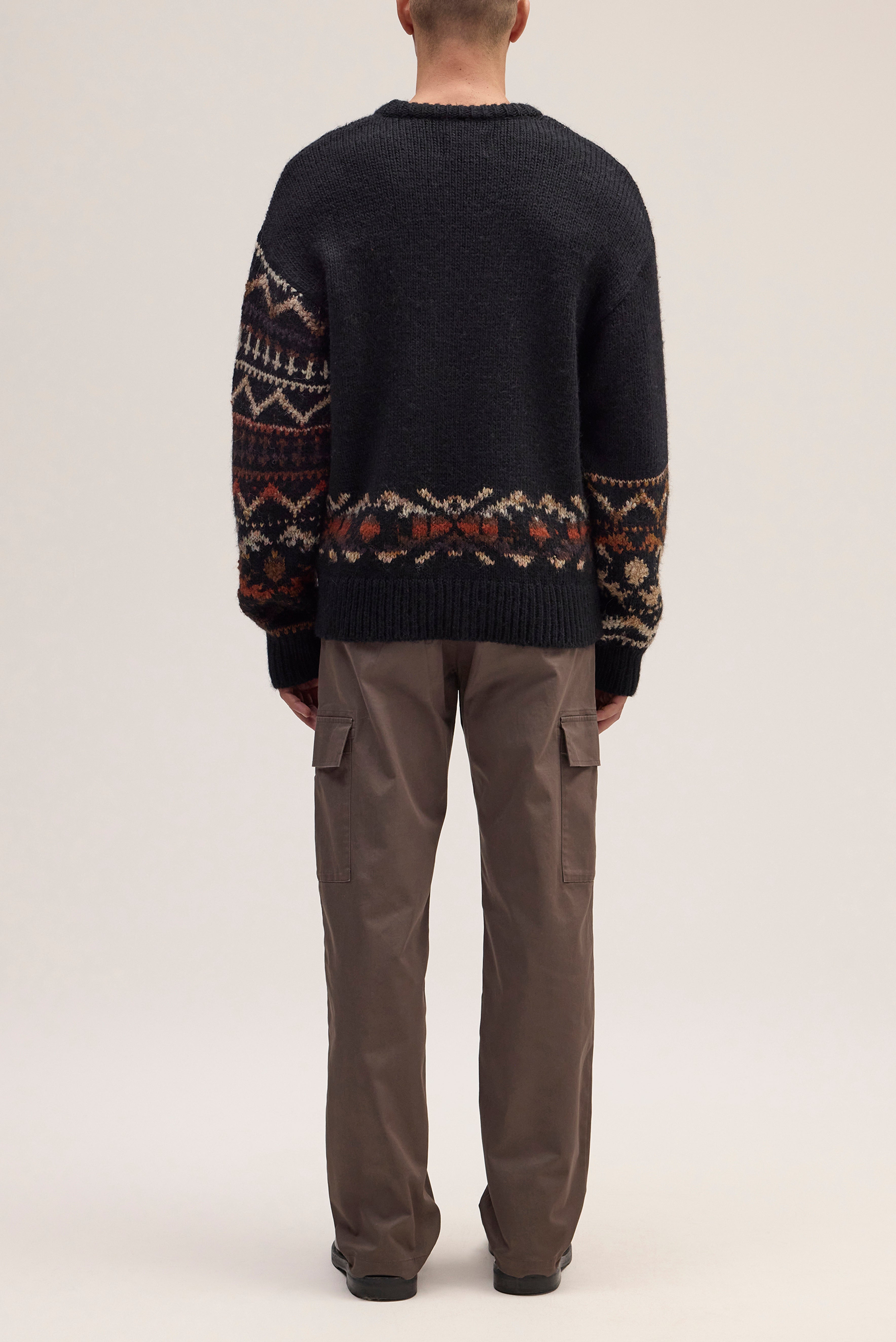 NN07 Emil Fair Isle Wool Blend Sweater 60032