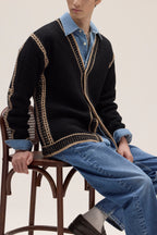 NN07 August Wool Blend Cardigan 60037