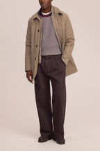 NN.07 Kay Pleated Relaxed Fit Trousers 1420 - Deep Truffle