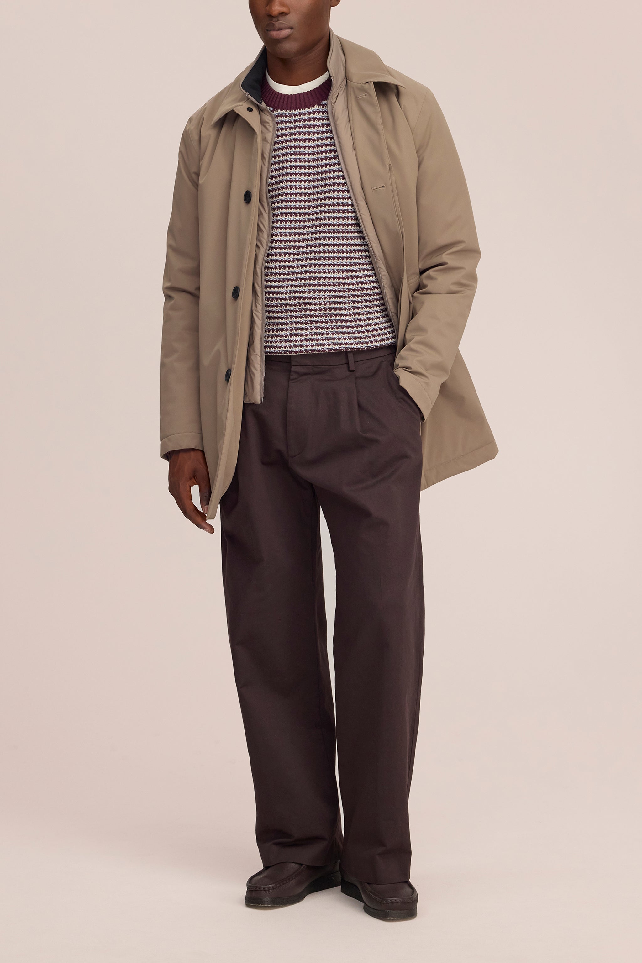 NN.07 Kay Pleated Relaxed Fit Trousers 1420 - Deep Truffle