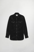 NN07 Ricky Western Corduroy Shirt Black 50004