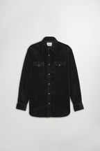 NN07 Ricky Western Corduroy Shirt Black 50004