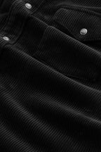 NN07 Ricky Western Corduroy Shirt Black 50004