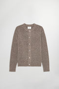 NN07 Jasper Bouclé Wool Crew Cardigan Mable Husk 6683